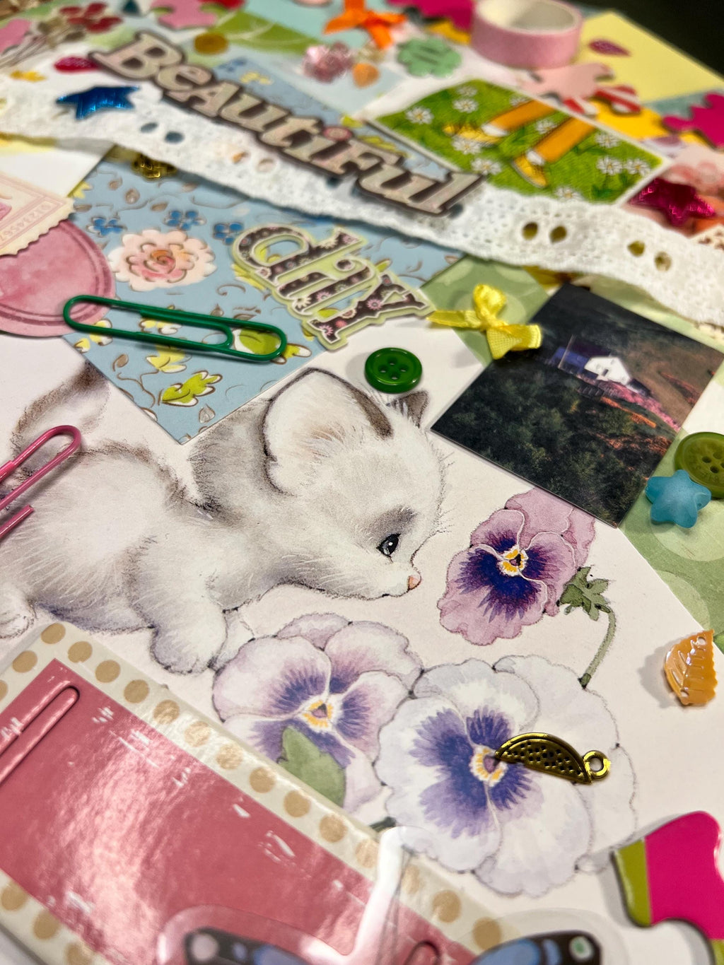 Easter Spring Junk Journal Ephemera Kit – Pastel Scrapbooking Supplies