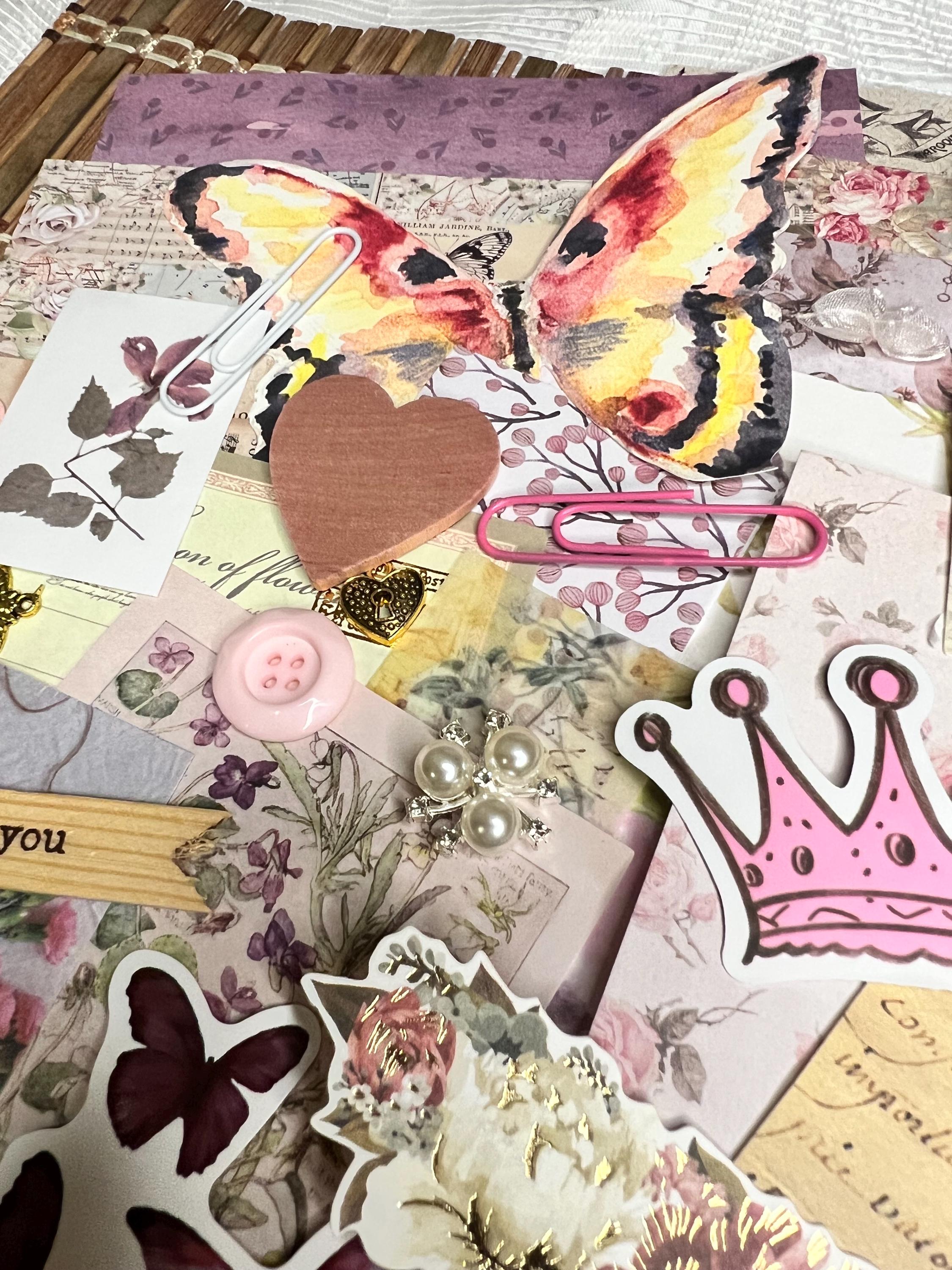 Regency Junk Journal Kit | Victorian Ephemera, Floral, Lace