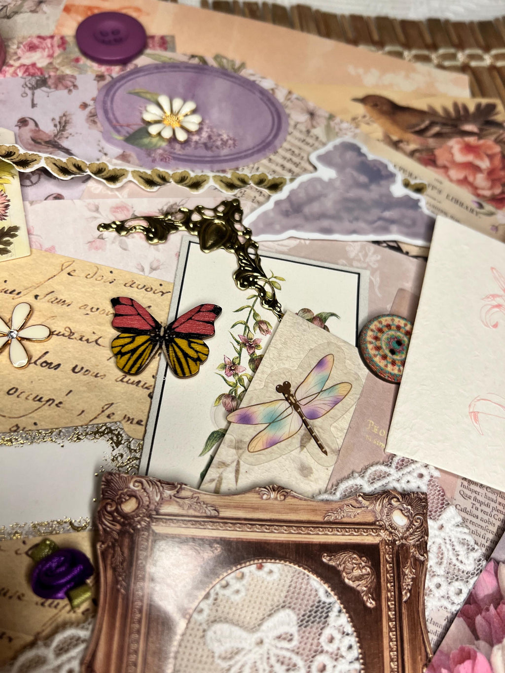 Regency Junk Journal Kit | Victorian Ephemera, Floral, Lace