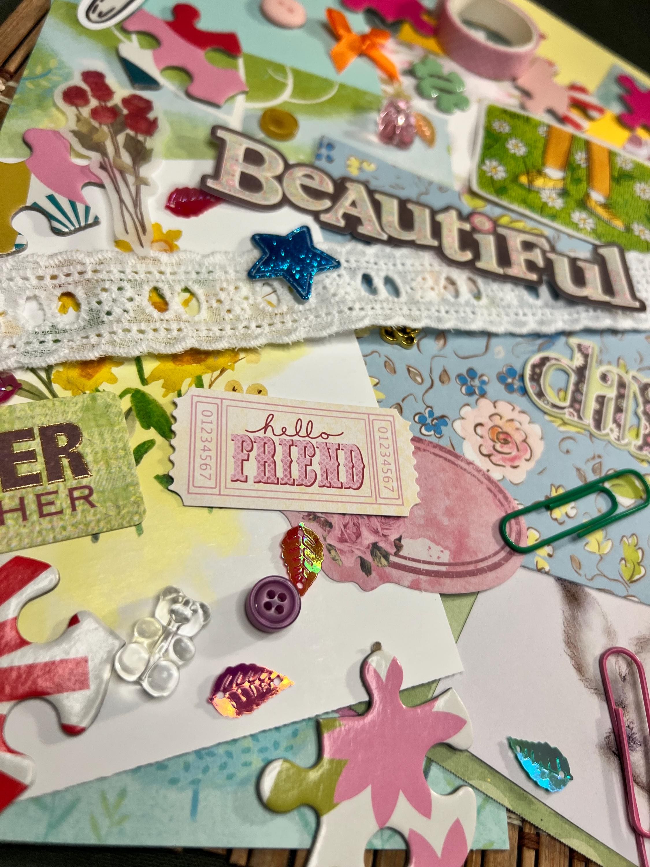 Easter Spring Junk Journal Ephemera Kit – Pastel Scrapbooking Supplies