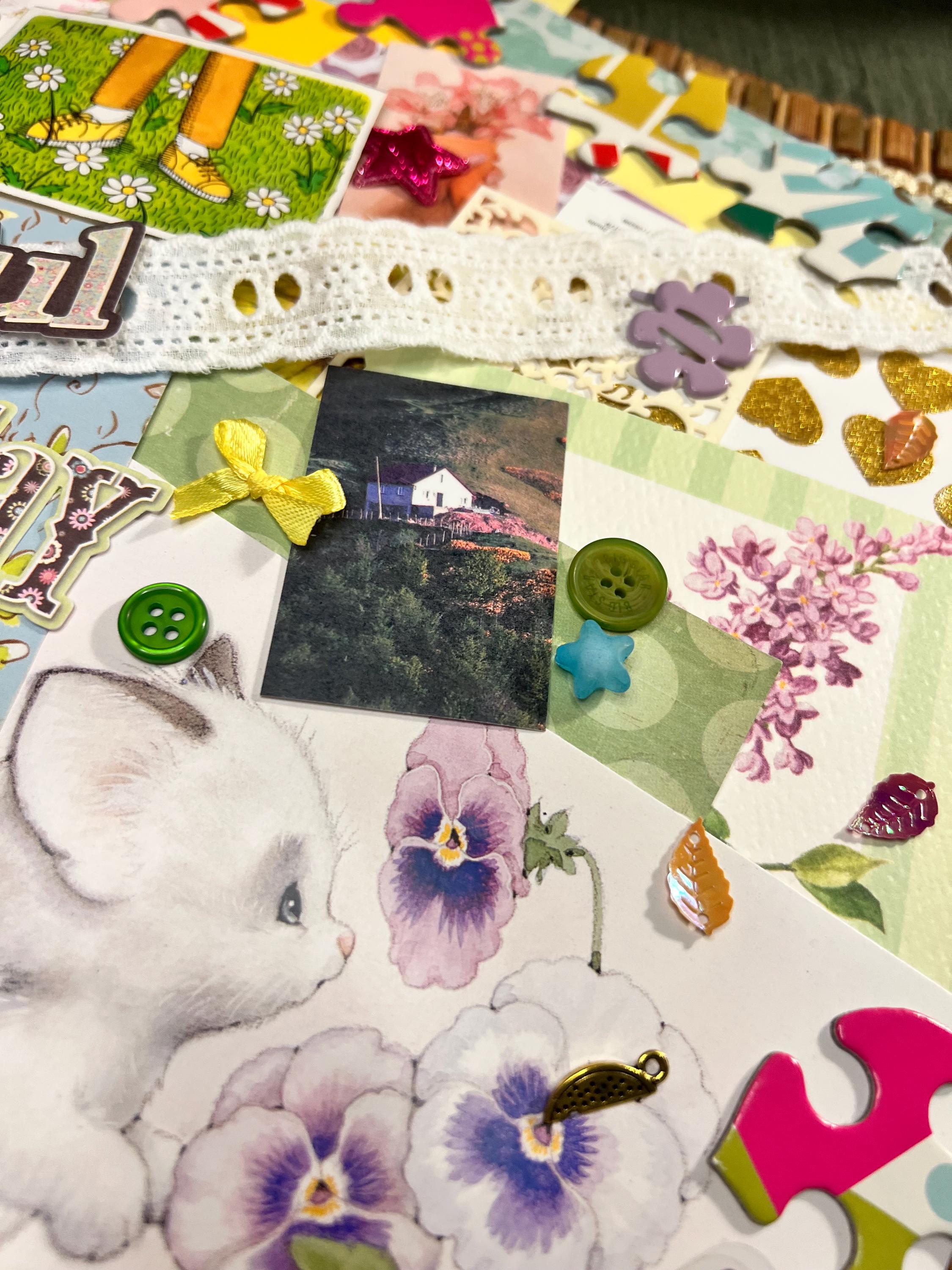 Easter Spring Junk Journal Ephemera Kit – Pastel Scrapbooking Supplies