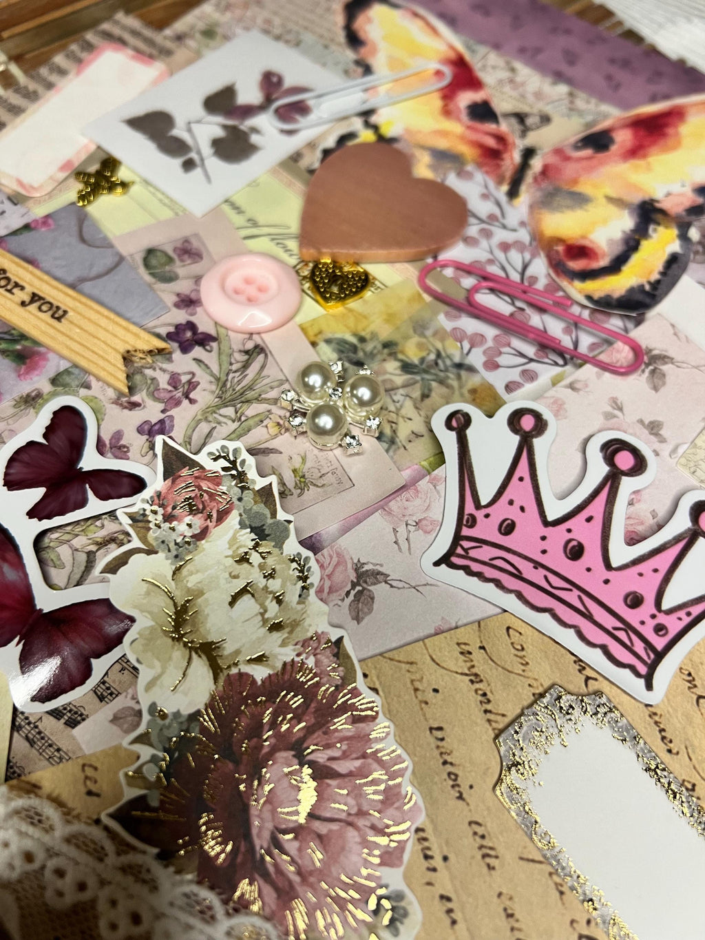 Regency Junk Journal Kit | Victorian Ephemera, Floral, Lace