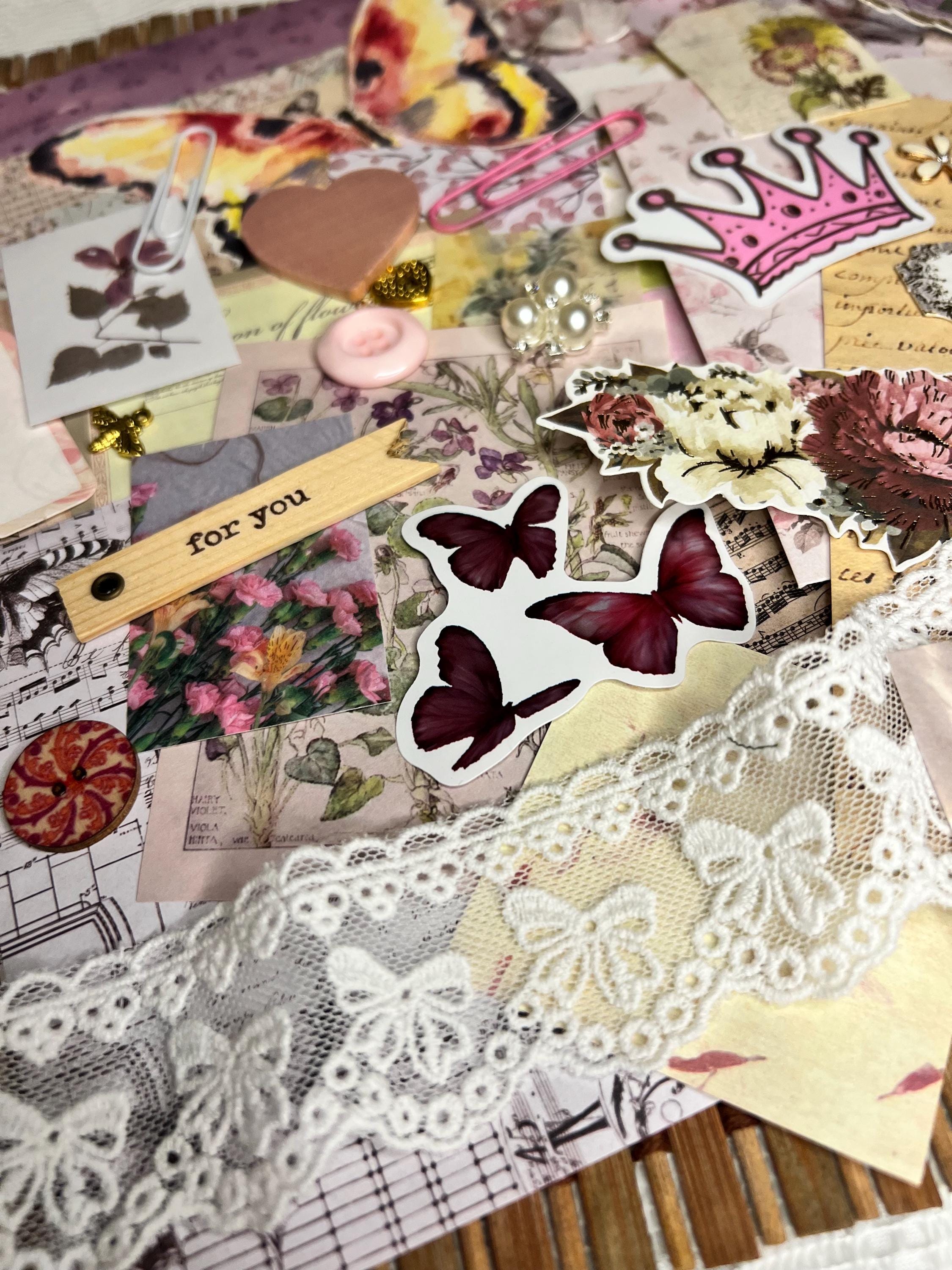 Regency Junk Journal Kit | Victorian Ephemera, Floral, Lace