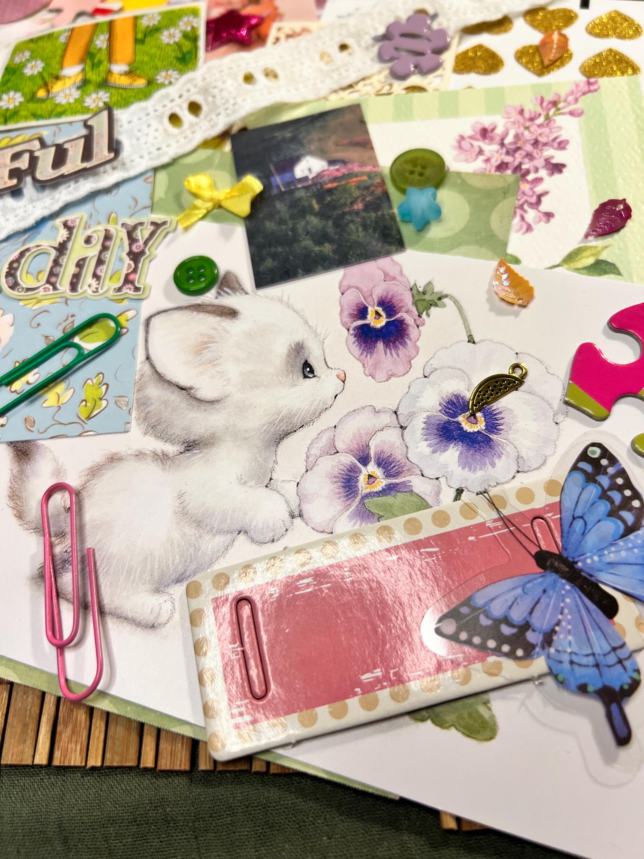 Easter Spring Junk Journal Ephemera Kit – Pastel Scrapbooking Supplies
