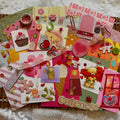 Y2K Valentine Junk Journal Kit, Retro Ephemera, Scrapbook Supplies